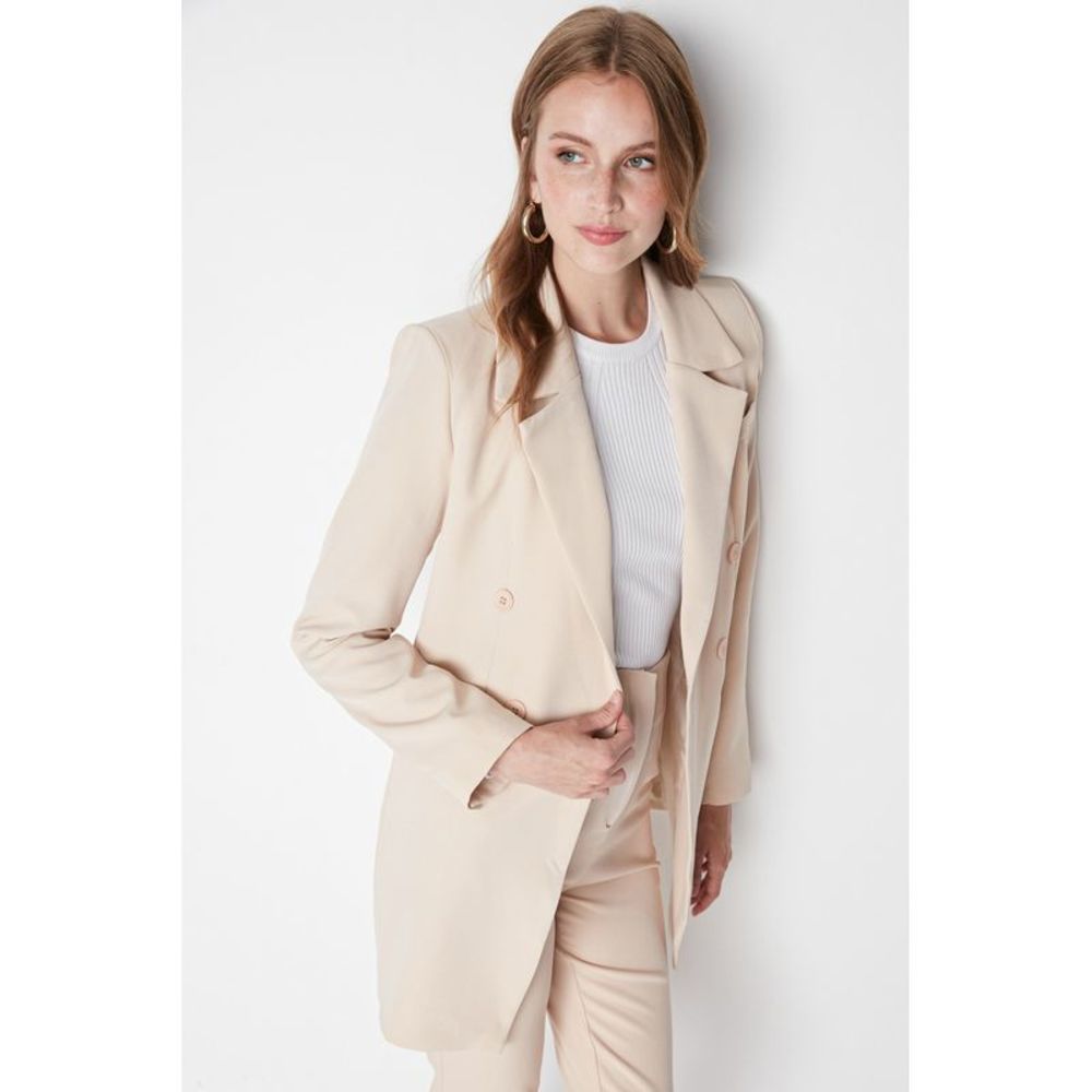 NWT Trendyol Women Regular fit Cache-coeur Weaving Jacket